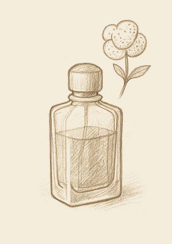 Bottle and flower